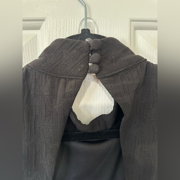 NWT Eva Franco Charley/Anthropology Mock Neck Jumpsuit. Size Small. - Picture 9 of 12